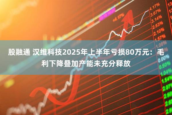 股融通 汉维科技2025年上半年亏损80万元：毛利下降叠加产能未充分释放