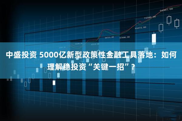 中盛投资 5000亿新型政策性金融工具落地：如何理解稳投资“关键一招”？